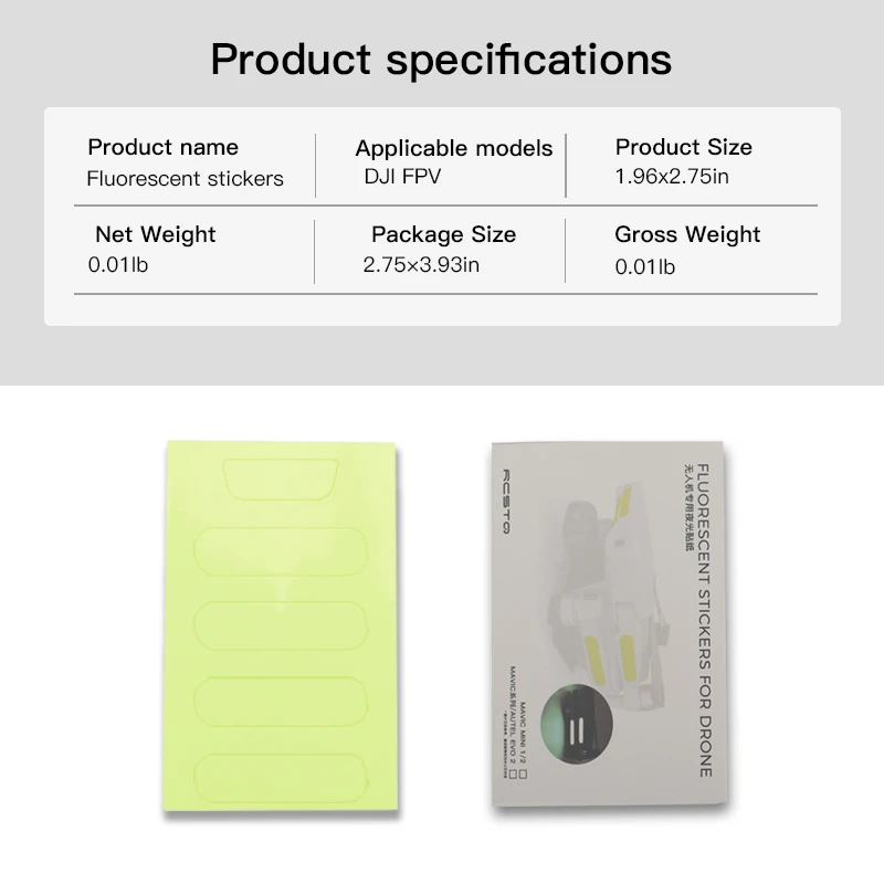 

Luminous Stickers for DJI FPV Drone Combo Night Flight Fluorescent Decals Decorative Sticker Patch Accessories