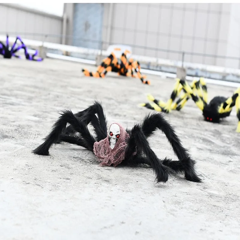 90 см скелет украшения для Хэллоуина реквизиты пауков плюшевые как их дурацкое