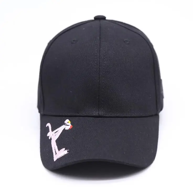 2020 модная бейсболка с вышивкой розовой Пантеры Женская крутая уличная городская