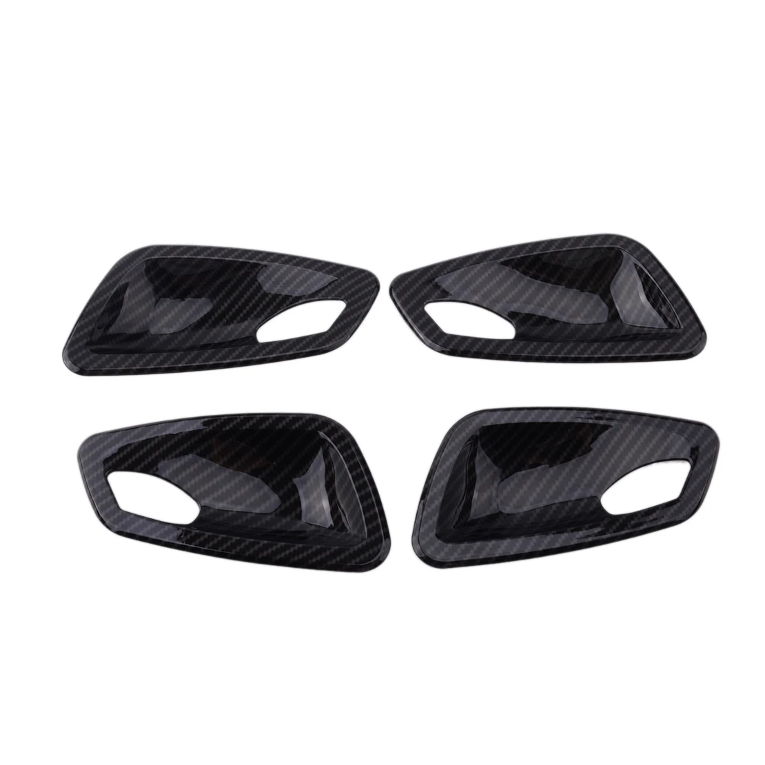 

Beler 4 шт. ABS углеродное волокно стиль внутренняя дверная ручка чаша крышка полости Подходит для BMW 3 серии E90 седан 2005-2012