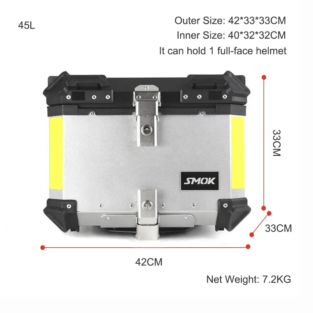 

38L 45L для KTM 790 890 ADV Adventure R EVO, верхний боковой багажный ящик для мотоцикла, Задняя сумка для хранения, дорожный кронштейн для багажника