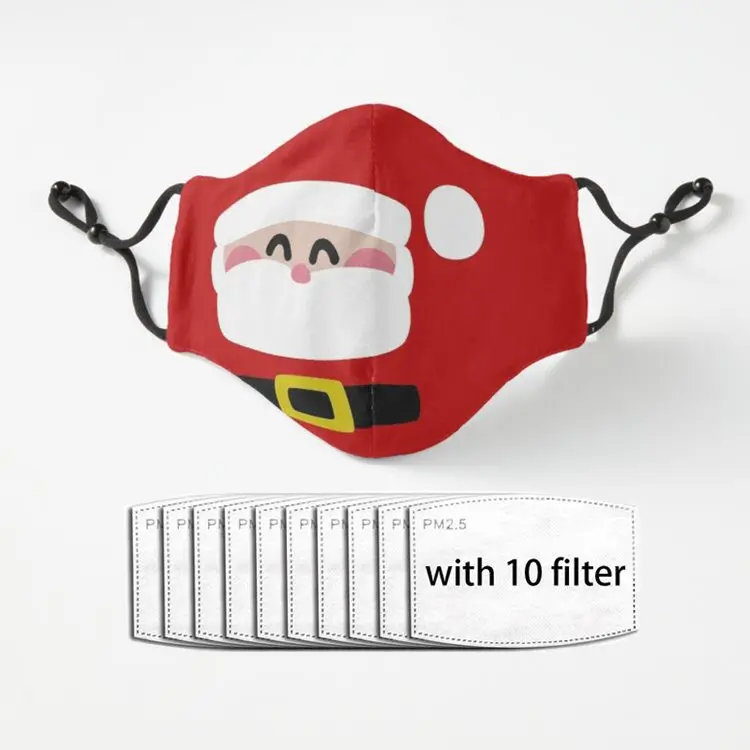 

Дышащая Маска Санта Клауса на Рождество для мальчиков и девочек в стиле Харадзюку фильтрующая Пылезащитная маска с плакатом Pm2.5 маска для м...