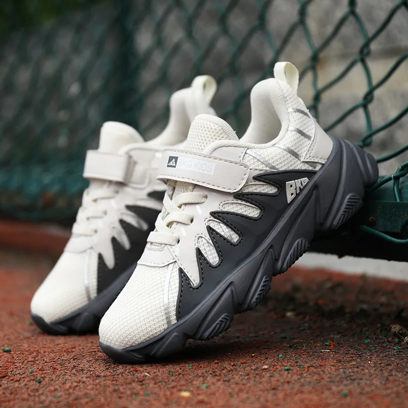 J & G Musim Semi Baru Anak-anak Sepatu Anak Sepatu Mesh Bernapas Sepatu Lari Anak Laki-laki Anak Perempuan Merek Non-Slip Kasual olahraga Outdoor Sepatu