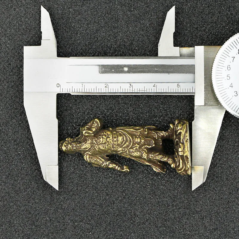 Винтажные медные китайские статуэтки бога богатства искусственные маленькие