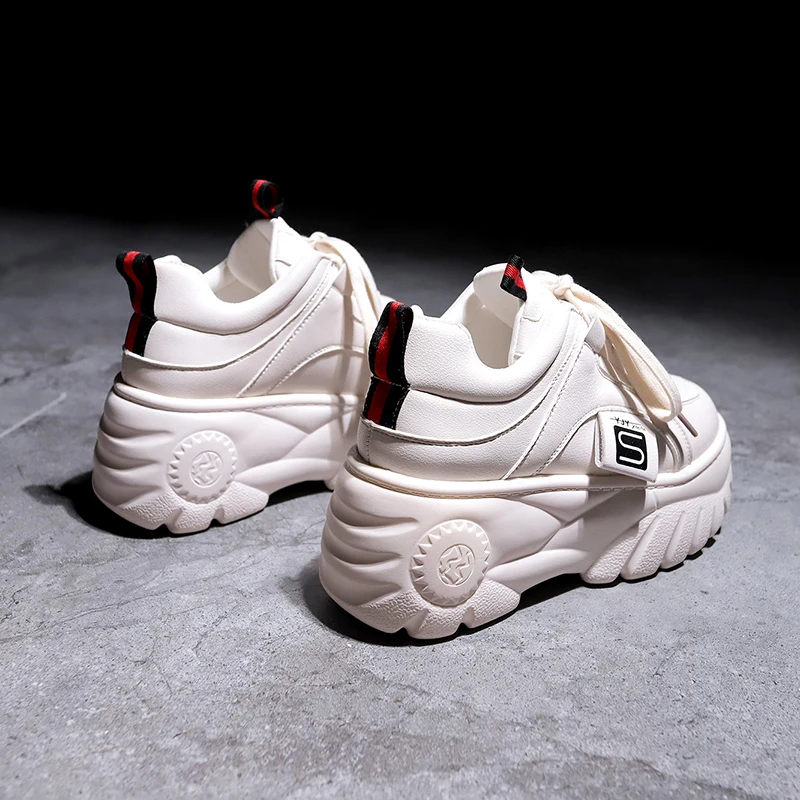 Модные женские кеды на высокой платформе коллекция 2019 года сезон весна женская