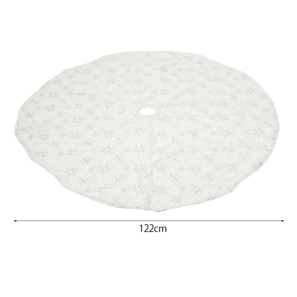 Рождественские украшения для дома 2019 Снежная плюшевая елка юбка основа