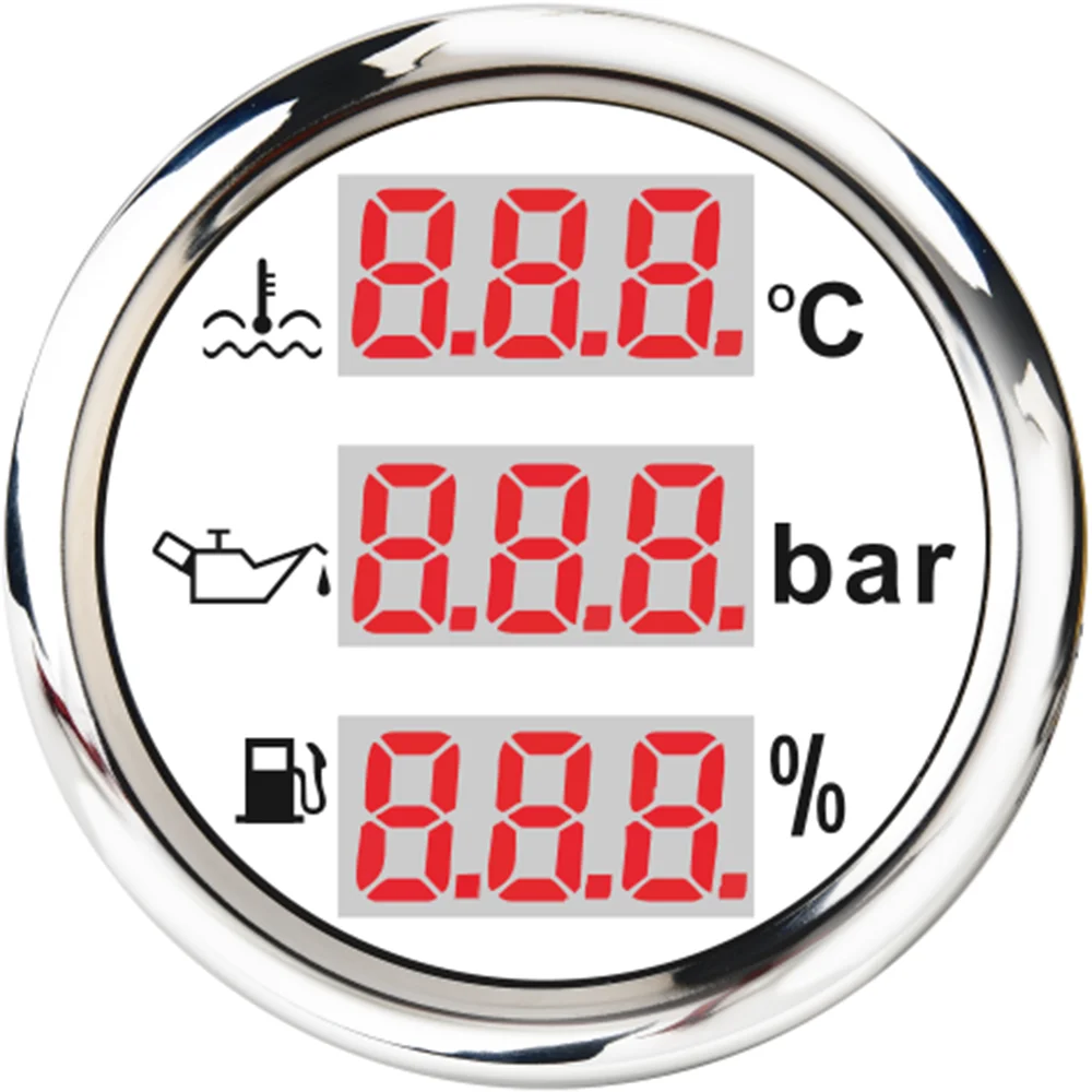 3 в 1 цифровой Температура воды метр 0 10 бар масла Давление датчик с NPT 1/8 M10x1