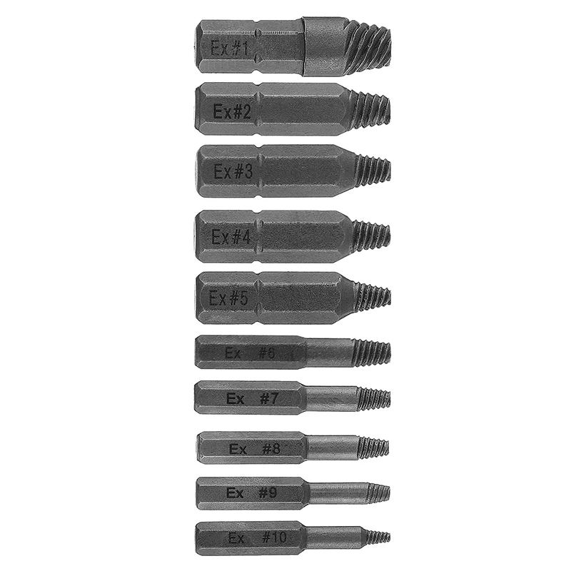 22Pcs/Set Damaged Screw Extractor Set Screw Remover Broken Bolt Drill Bits Easy Out Stripping Breaking Demolition Tools Sets images - 6