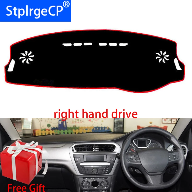 

Car Dashboard Cover Mat for citroen ailice 2014 2015-2019 Right Hand Drive Dashmat Pad Dash Mat Covers Dashboard Accessories