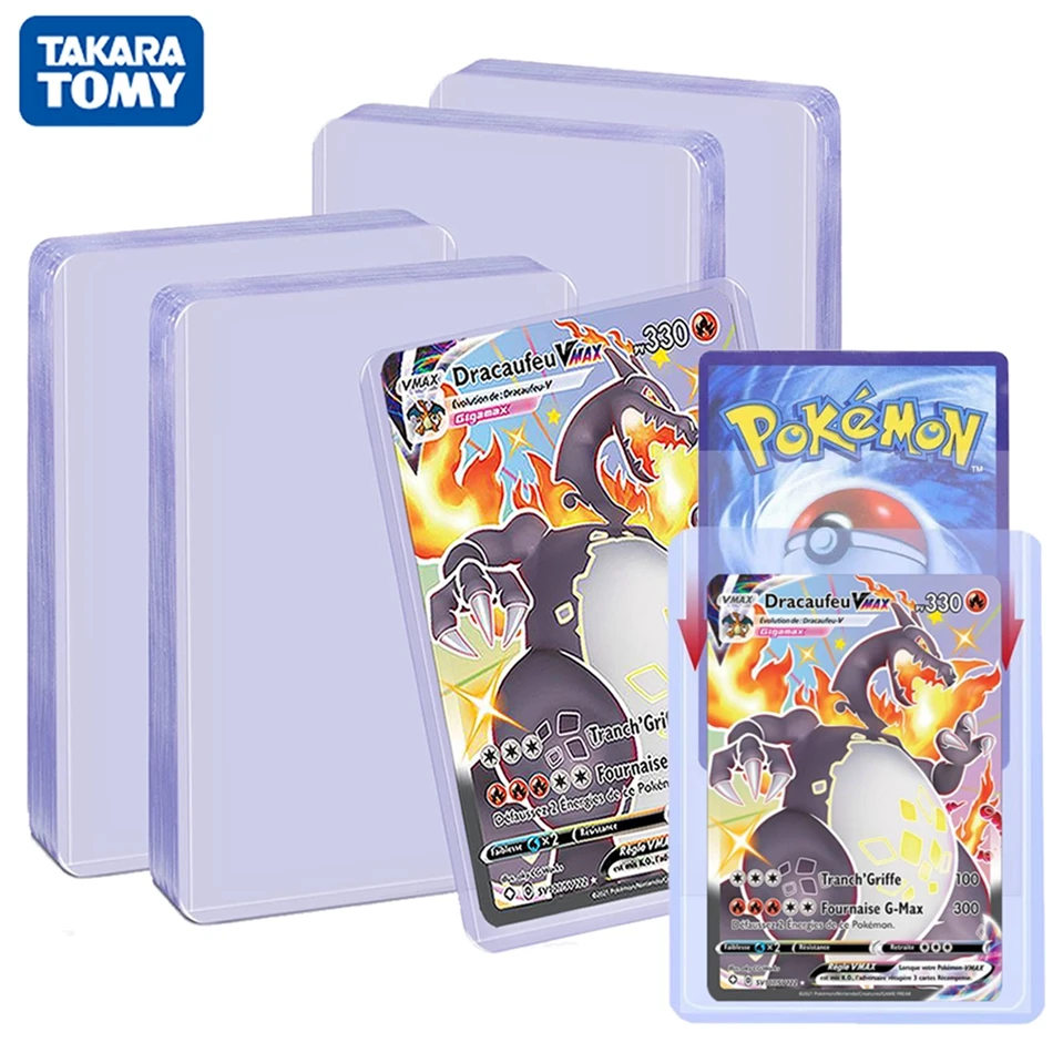 Чехлы для карт с покемоном прозрачный альбом дисплей покемонов Yugioh защитная