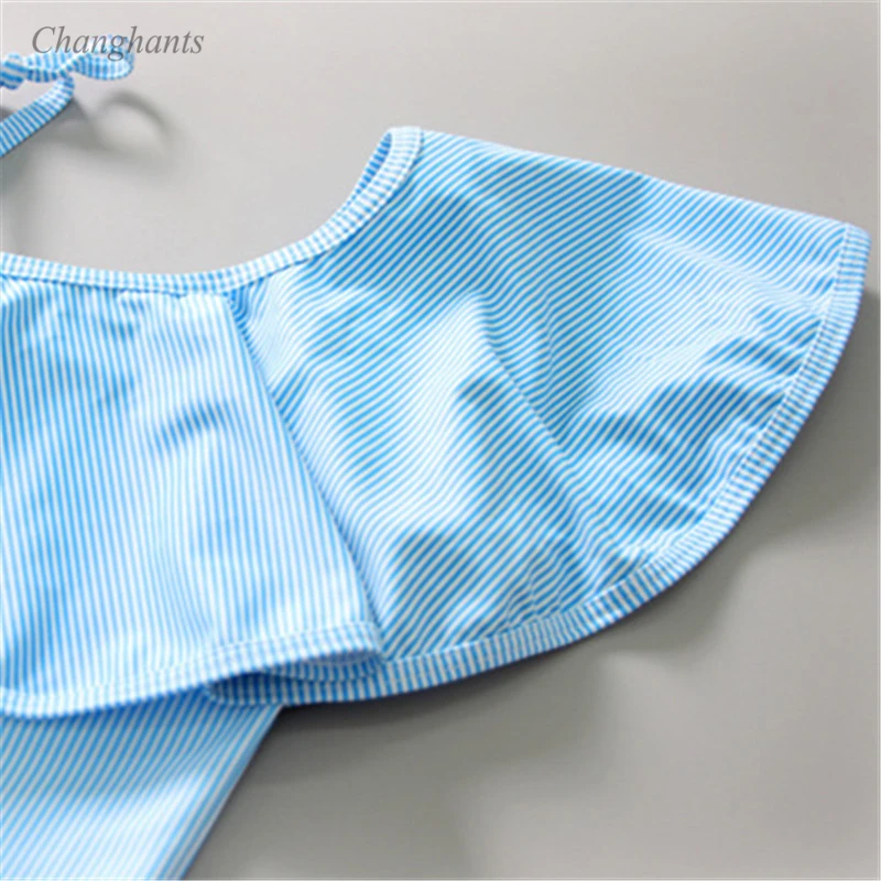 Детская одежда светло голубого и желтого цвета с рисунком в полоску Размеры на