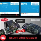 Новинка, Delphi 2018 DVD 2018.R0 CD, Бесплатная активация 2018,0 программного обеспечения для delicht 150e Multidiag Vd Ds150e с автомобилем и грузовиком