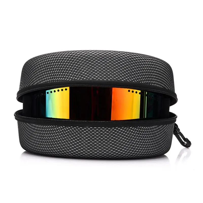 

Protection EVA Ski Goggle Case Sunglasses Carrying Zipper Buckle Hard Box Holder