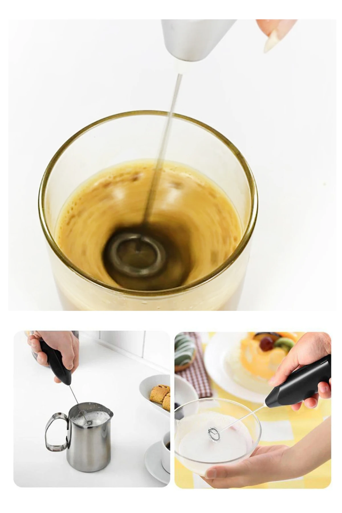 

Battery operated Mini Coffee & Milk Frother