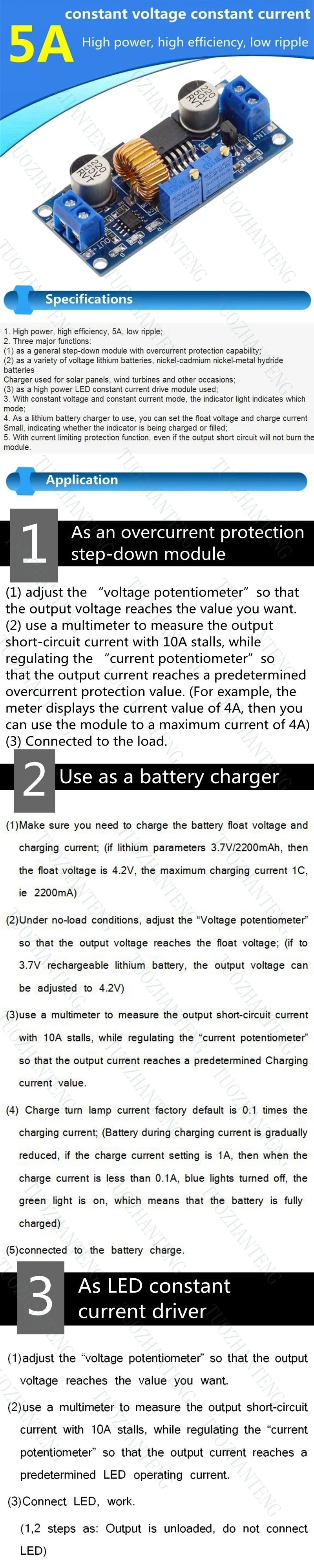 XL4015 E1 5A DC В DC CC CV литиевая батарея понижающая зарядная плата светодиодный преобразователь питания литиевый модуль зарядного устройства