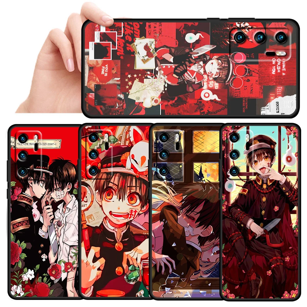 

Hot Anime Hanako kun For Huawei P50 P20 P30 P40 5G P10 Pro Lite E Plus P9 P8 Lite Mini Silicone Soft Black Phone Case