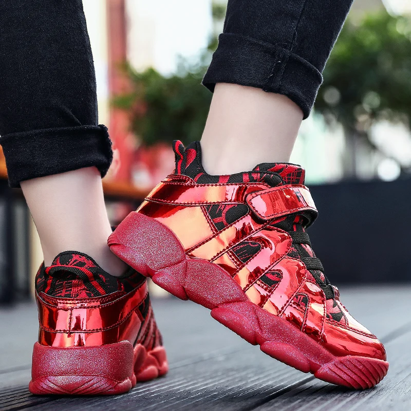 

Fashion Kids Shoes Trendy Cool Glossy Children Sneakers Outdoor Walking Footwear Child School Running Trainers Toddlers Tennis