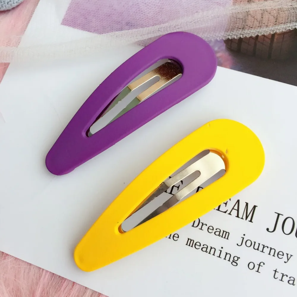 Hair Clip Hairpin For Women Girl Acrylic Solid Geometric Korean Handmade Fashion Head Accessories Mujer Wholesale | Аксессуары для