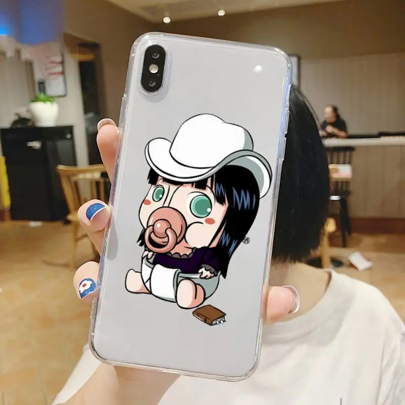 

anime cute funny one piece Phone Case Transparent soft For iphone 5 6 7 8 11 12 s c se plus mini x xs xr pro max shell