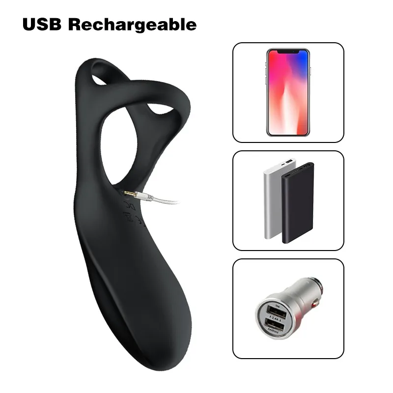 Кольцо на пенис для задержки эякуляции 10 режимов|Эрекционные кольца| |