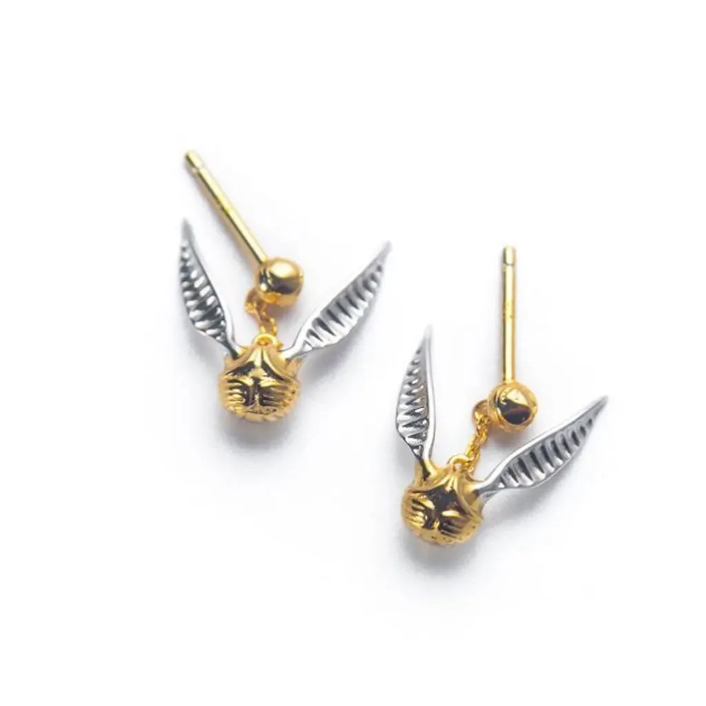 

Висячие серьги «Золотой снитч», серьги-гвоздики для детей на Хэллоуин, Рождество, день рождения, для женщин, свадебные клипсы, серьги, ювелир...