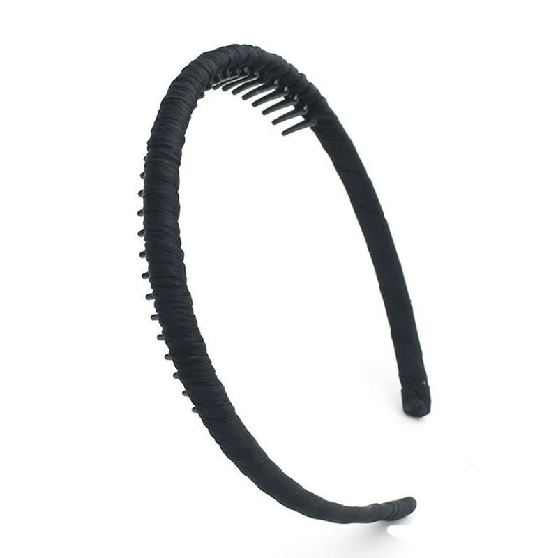 

Casual Fashion Fixeds Girl Cloth Hair Band Non-slip Hair Accessories Teeth Fixed Ladies Headband Retro Fabric Hairband Women