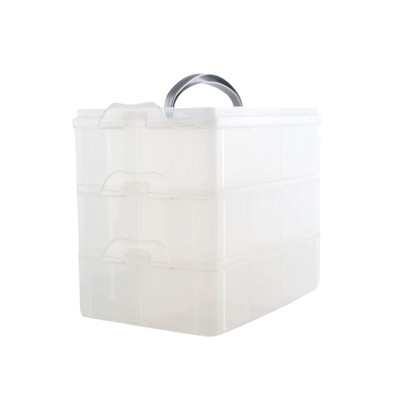 

XUQIAN High Quality 24cm with Adjustable Compartments Bead Finding Craft Items for Jewelry Storage Box Wholesale L0086