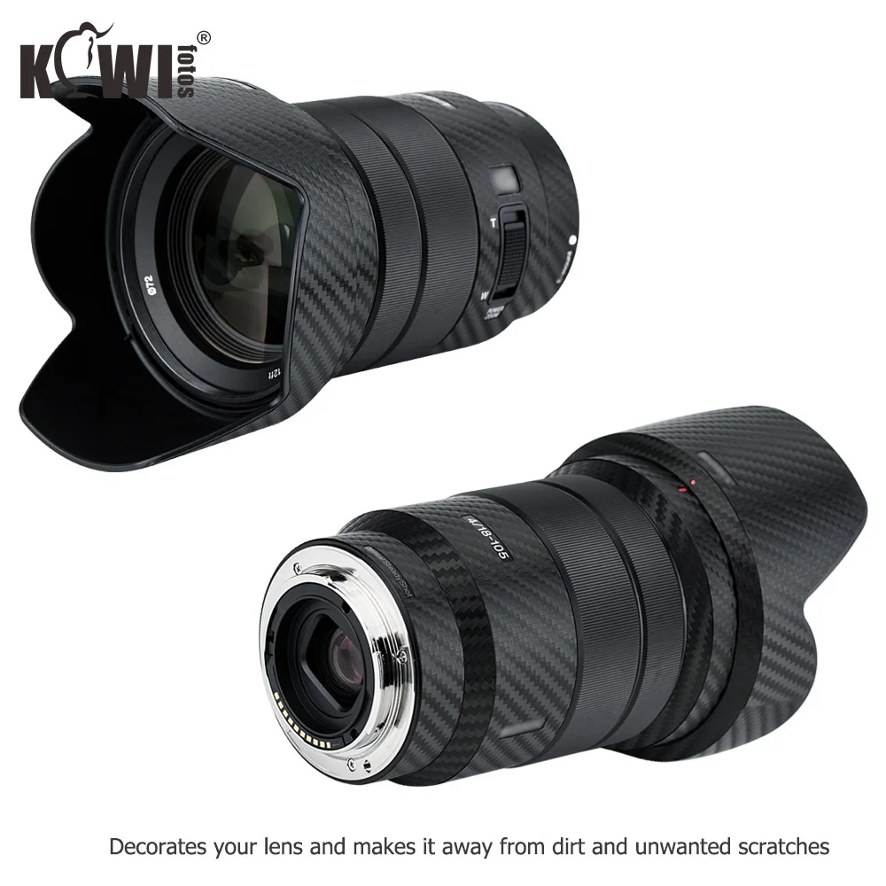 Защитная пленка из углеродного волокна для объектива Sony E PZ 18 105 мм F4G OSS SELP18105G и ALC