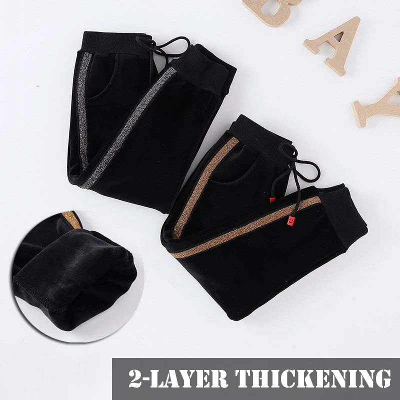 Теплые зимние штаны для мальчиков детские с плюшевой подкладкой спортивные