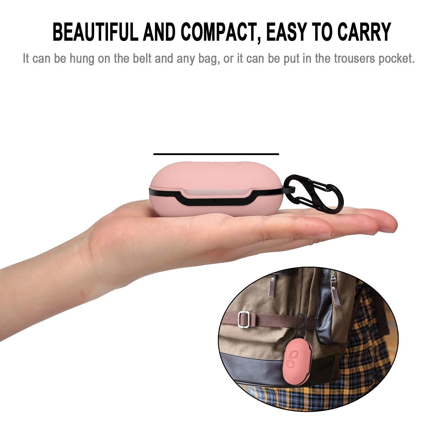 

Carrying Case TPU Full Protective Cover with Keychain For Samsung Galaxy Buds Buds+ Plus Wireless 2020 2019 Earbuds Accessories