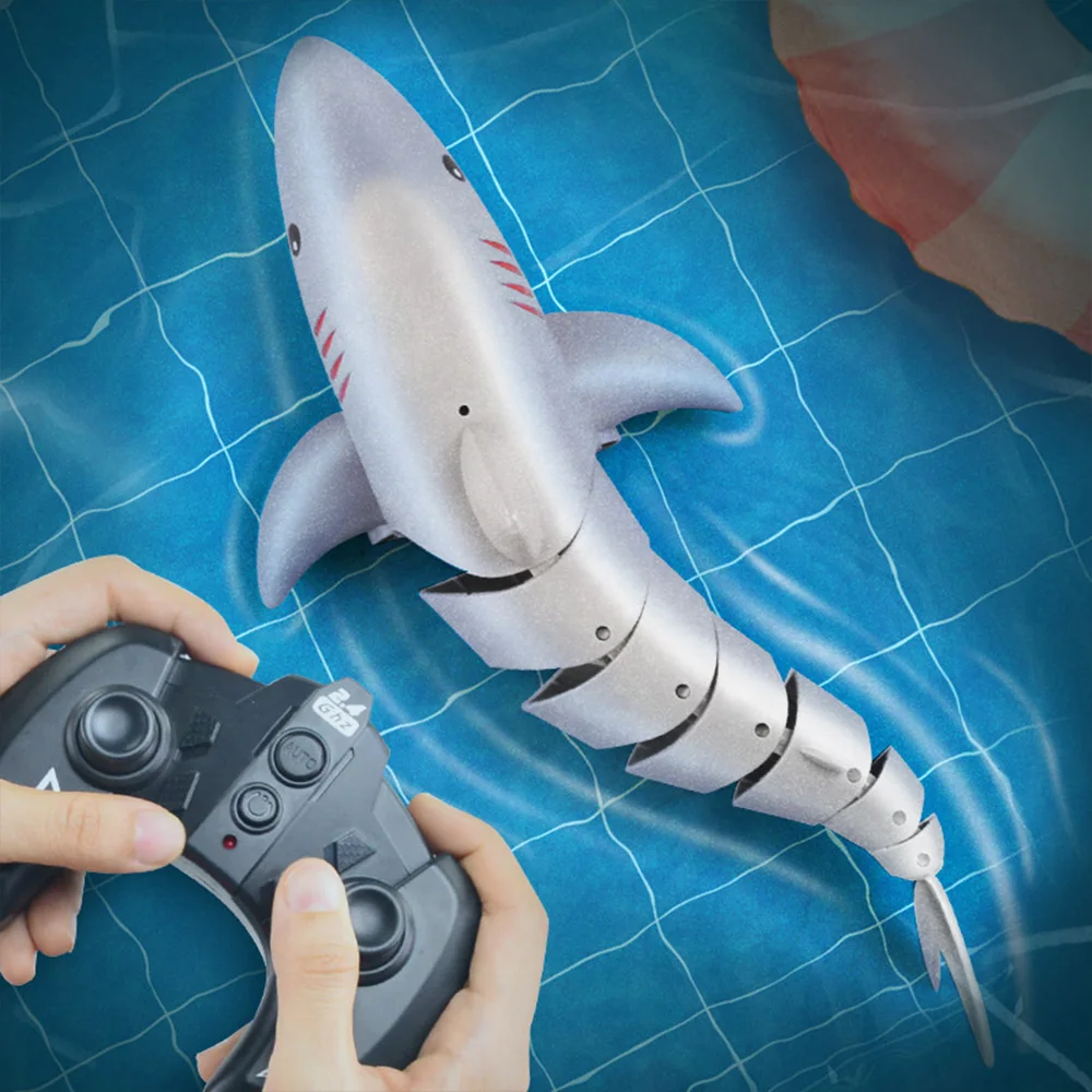 

2.4G Mini RC Shark Toys Remote Control Shark Toy Underwater RC Boat Electric Racing Boat Spoof Toy Outdoor Toys Gift Kid