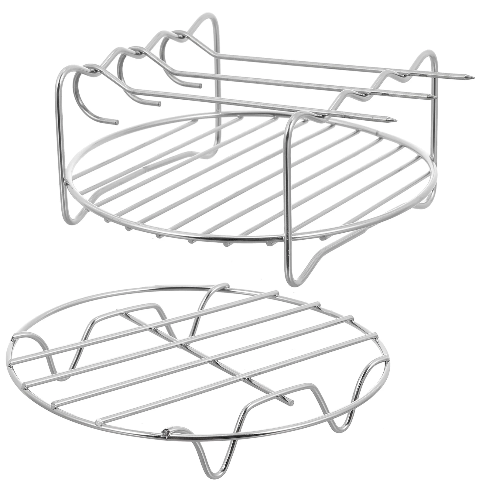 

Rack Steamer Trivet Steaming Cooking Steam Egg Vegetable Stand Cooker Wire Grid Grill Baking Dumpling Holder Sumbasket Canner