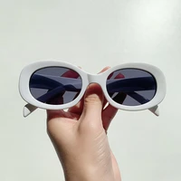 fashion goose egg shape sunglasses women personalized small all match sun glasses beige chic outdoor eyewear shopping uv400