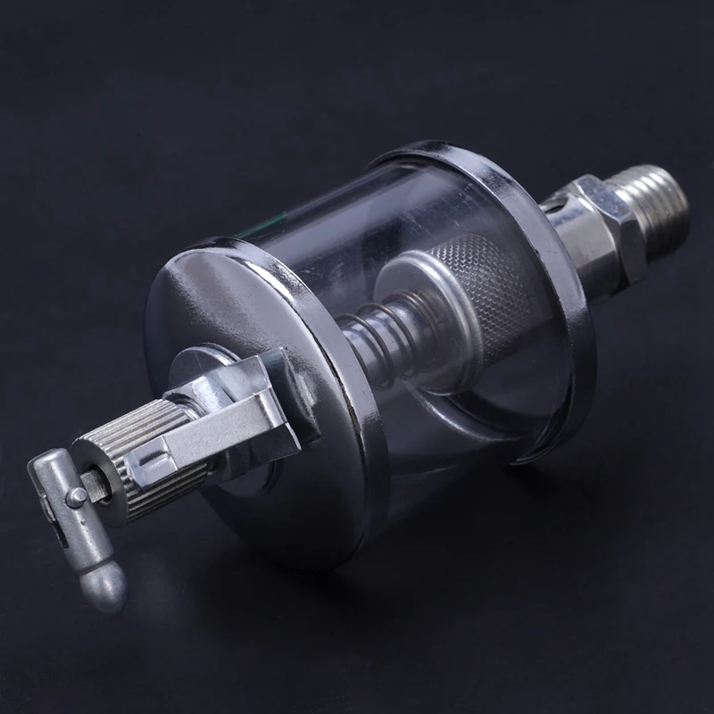 2X 50mL Engine Machine Lubricator Oil Gravity Drip Feed Oiler Clear+Silver | Автомобили и мотоциклы