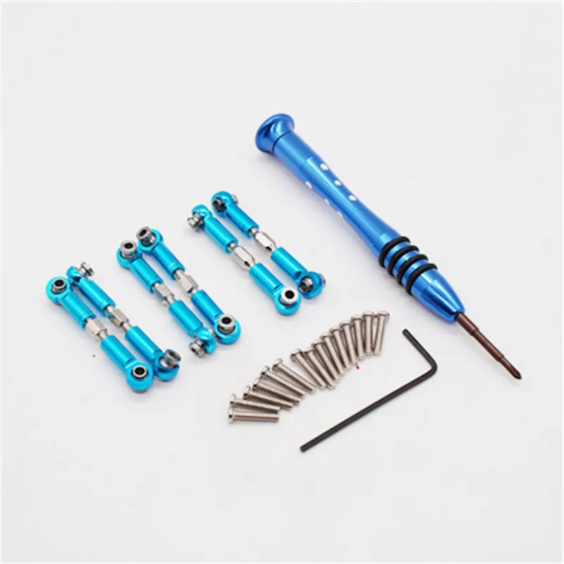 

6Pcs Adjustable for Wltoys A949 A959 A969 A979 K929 Upgrade Parts Metal Linkages Pull Rod Servo Link A959-03