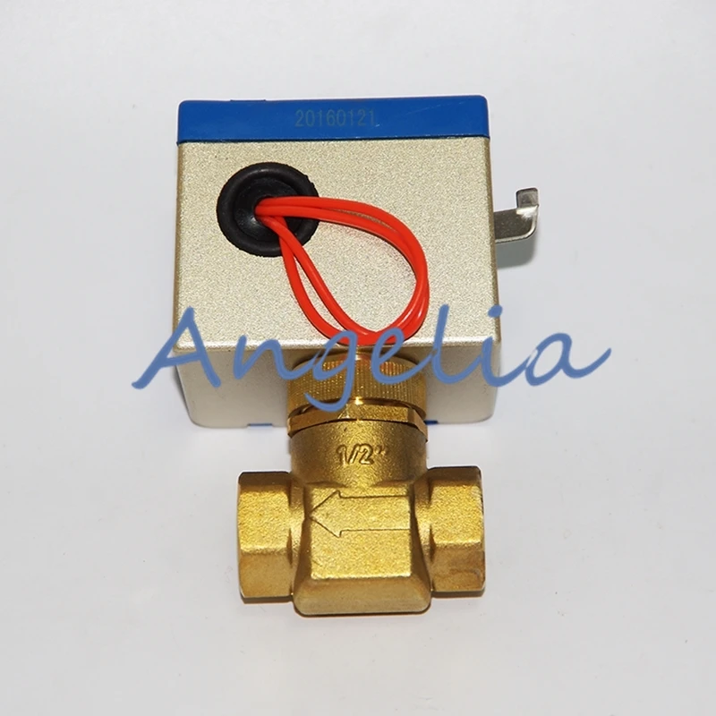 Двухходовой электроприводный клапан из латуни AC220V 1/2 &quotBSP DN15 Электрический