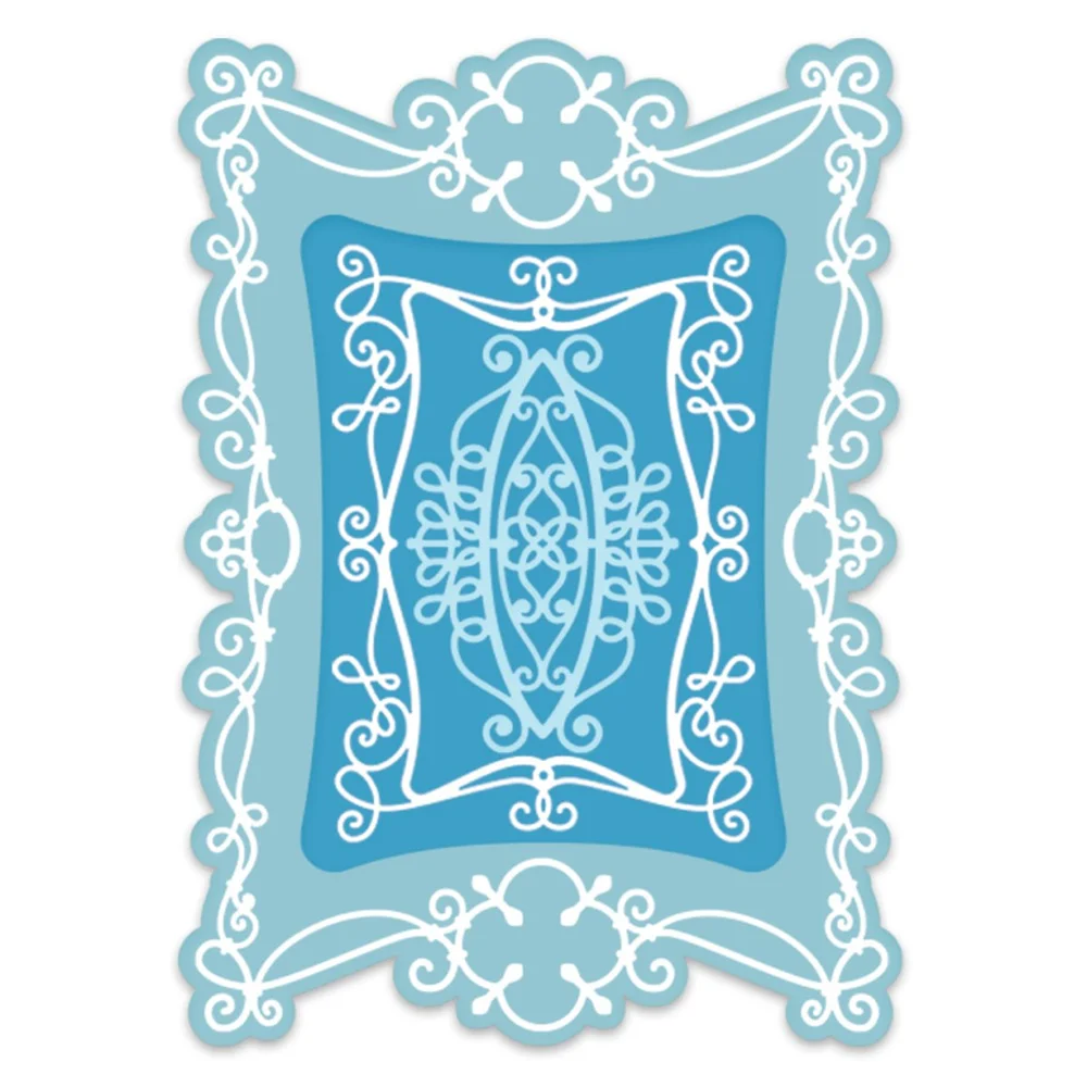 

2022 Metal Cutting Dies Simply Classic Rectangle Frame Scrapbook Diary Decoration Embossing Template Diy Greeting Cards Handmade