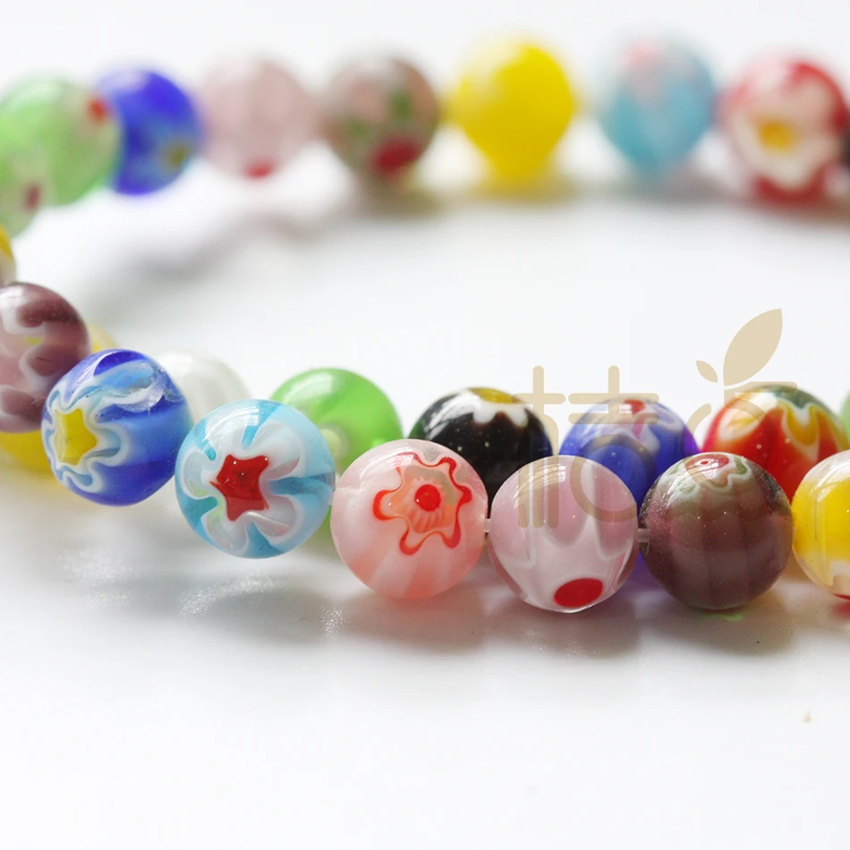 Плоские круглые стеклянные бусины разных цветов (G305)|Ювелирная фурнитура и