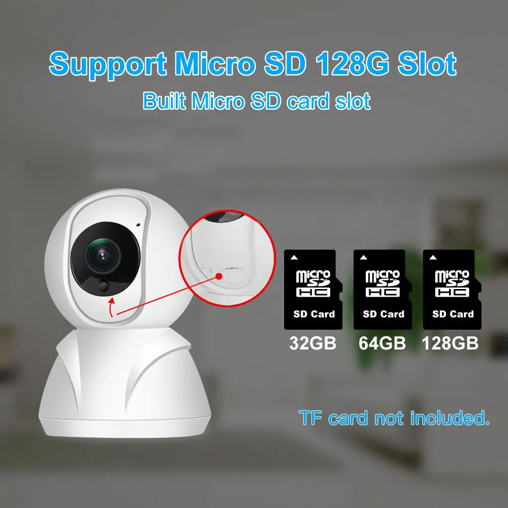 WiFi Беспроводная ip-камера HD 1080P видео безопасность панорамная веб-камера 360