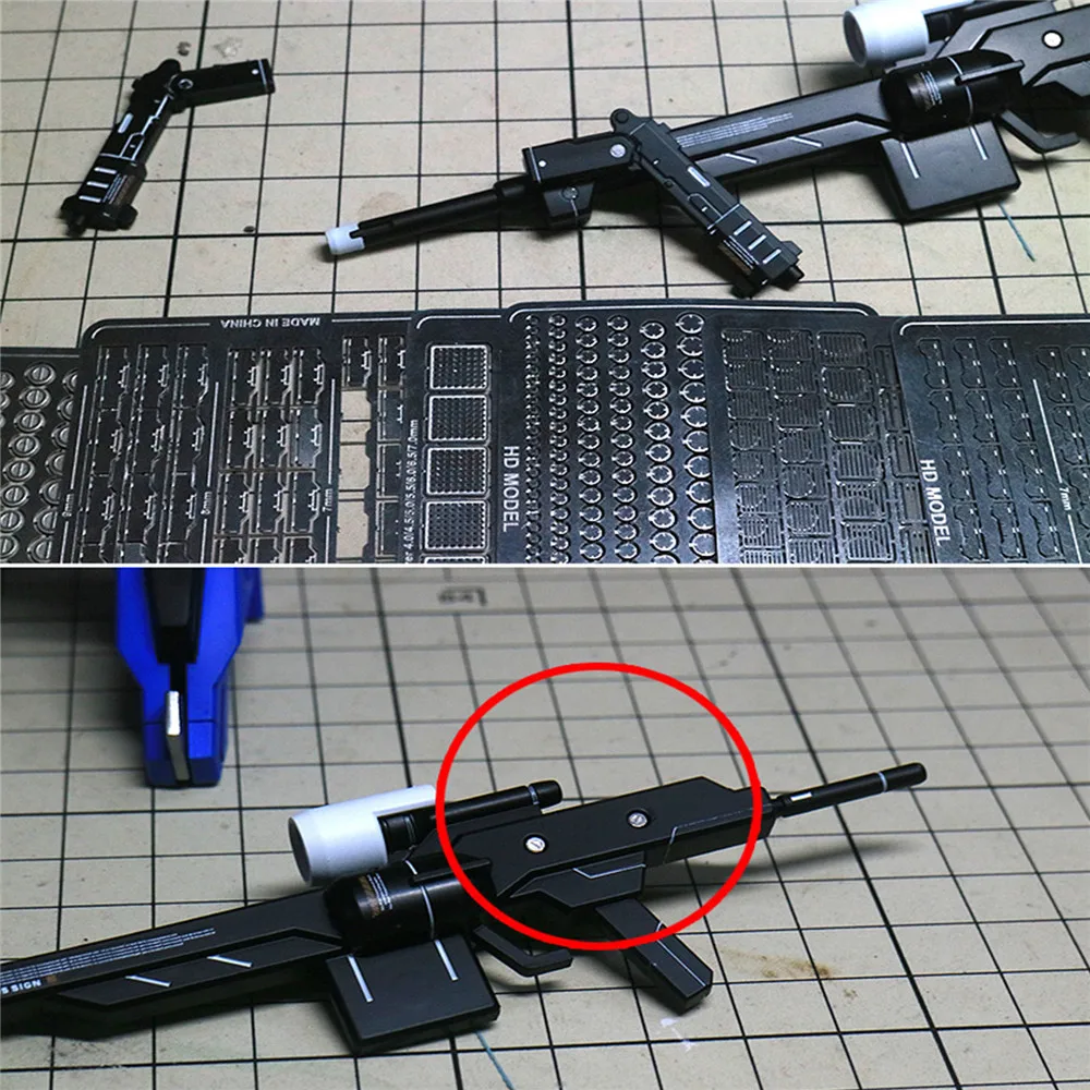 

6pcs/set Universal Metal Etching Sheet Model Detail Modification Upgrade Kit for Gundam Model