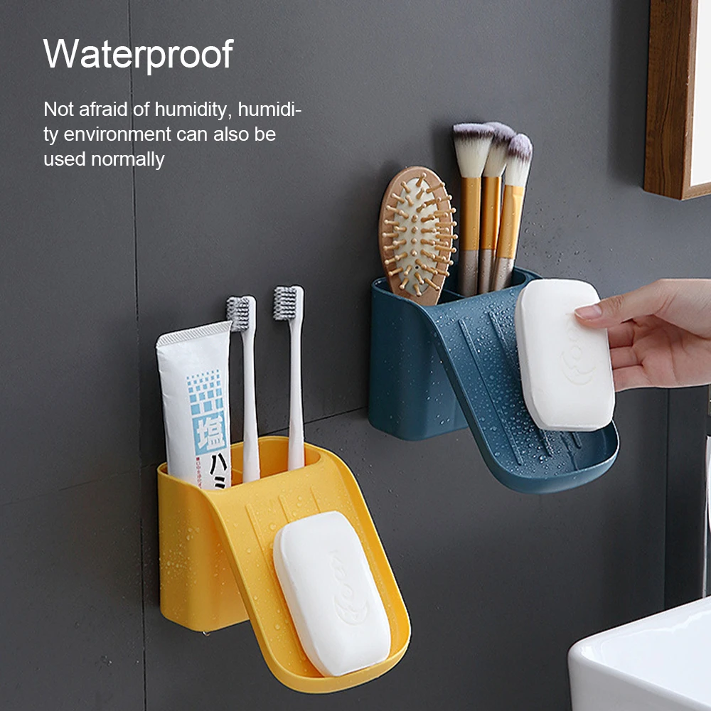 

Drill-Free Suction Cup Soap Holder Removable Shower Shelf Storage Basket for Soap Toothbrush Toothpaste Comb Bathroom Organizer