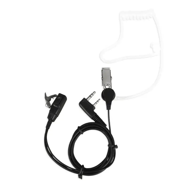 2 Pin Акустическая трубка наушник микрофон PTT Динамик для Baofeng Kenwood радио|Наушники и