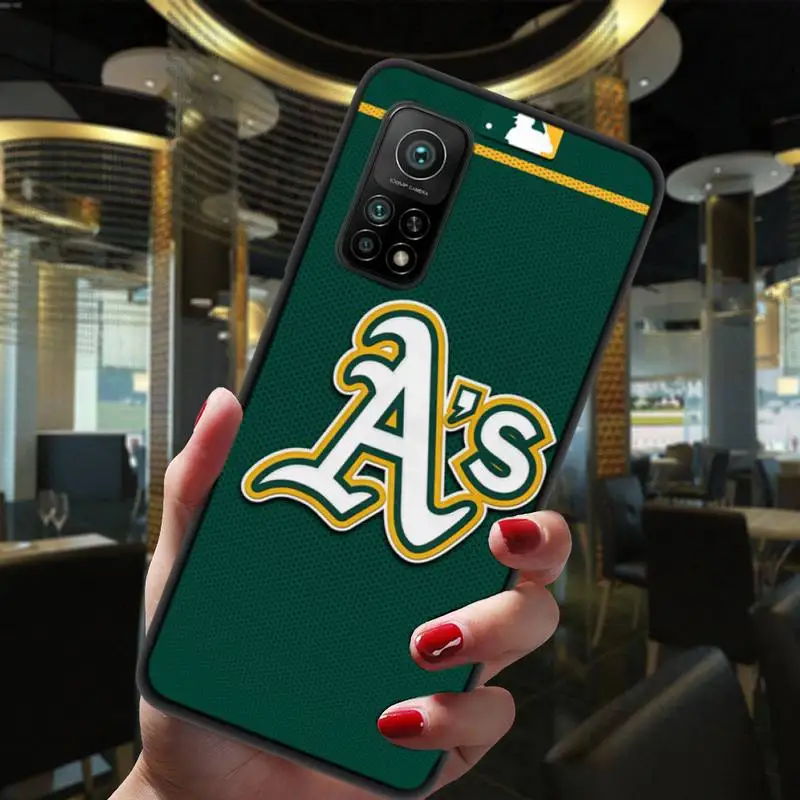 

ZFGHSHYQ Oakland Athletics Phone Case For Xiaomi 5 6 6Plus 6X 8 9se 10 10Pro Not2 3 10lite Mix2 2S Mix8lite Max2 3