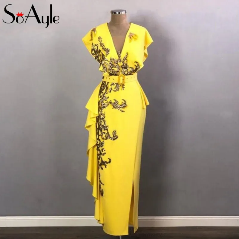 

Sheath Floor Length Satin Celebrity Dresses Sequin Lace Evening Dresses Robes de soiree