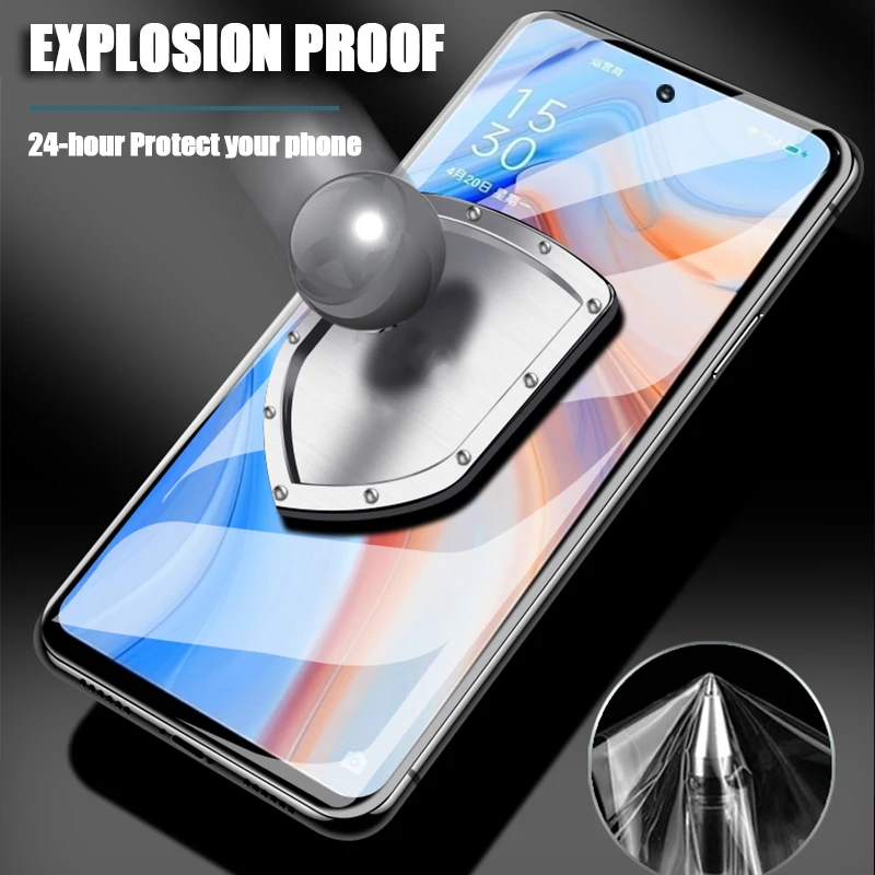 Гидрогелевая пленка для Oppo Find X3 Pro изогнутая Защитная экрана Neo HD (не закаленное