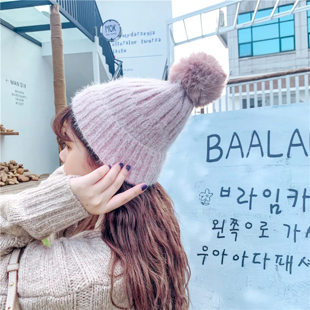 Зимние Головные уборы унисекс теплая шапка для мужчин и женщин с ушками