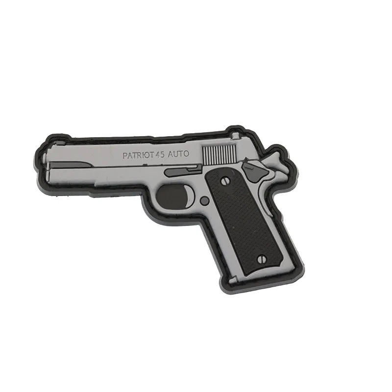 Значок военного оружия из ПВХ 1911 военный тактический значок торговой марки