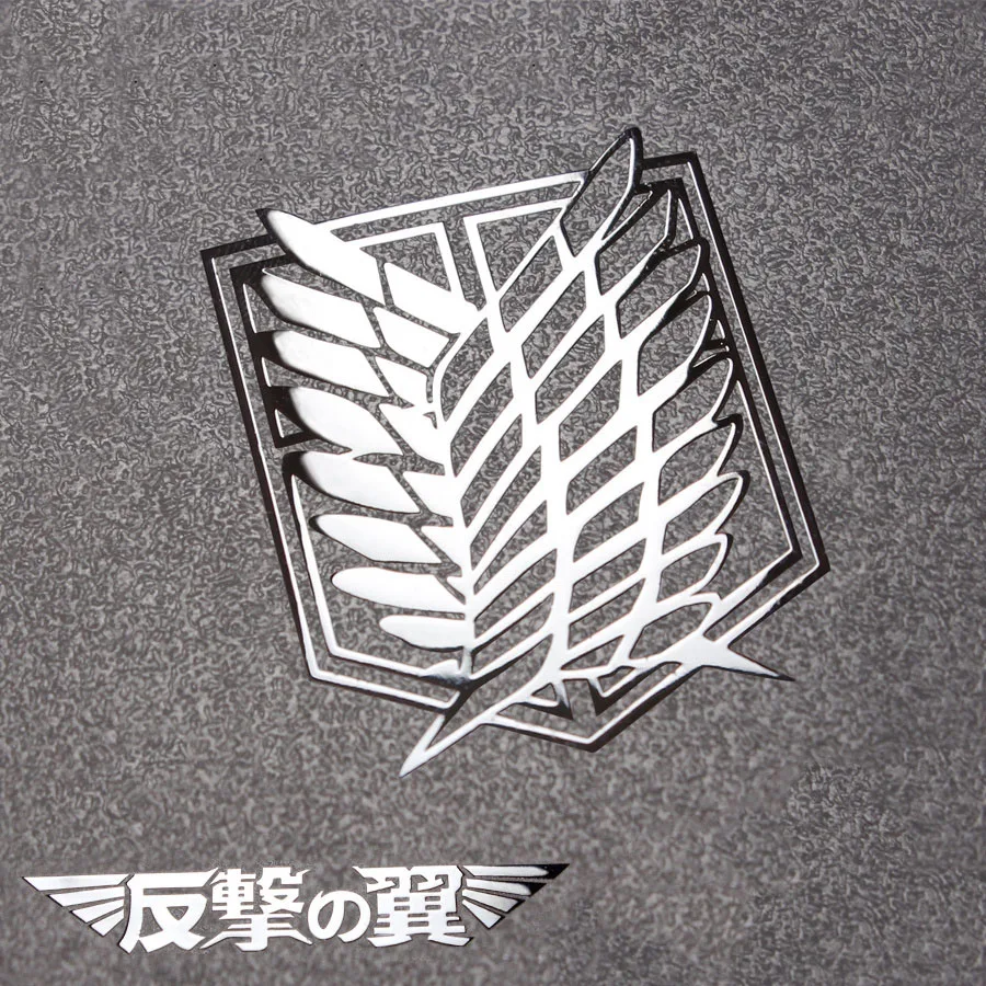 

Attack on Titan Personalized Metal Wings of Liberty Anime Peripheral Phone Computer Car Sticker