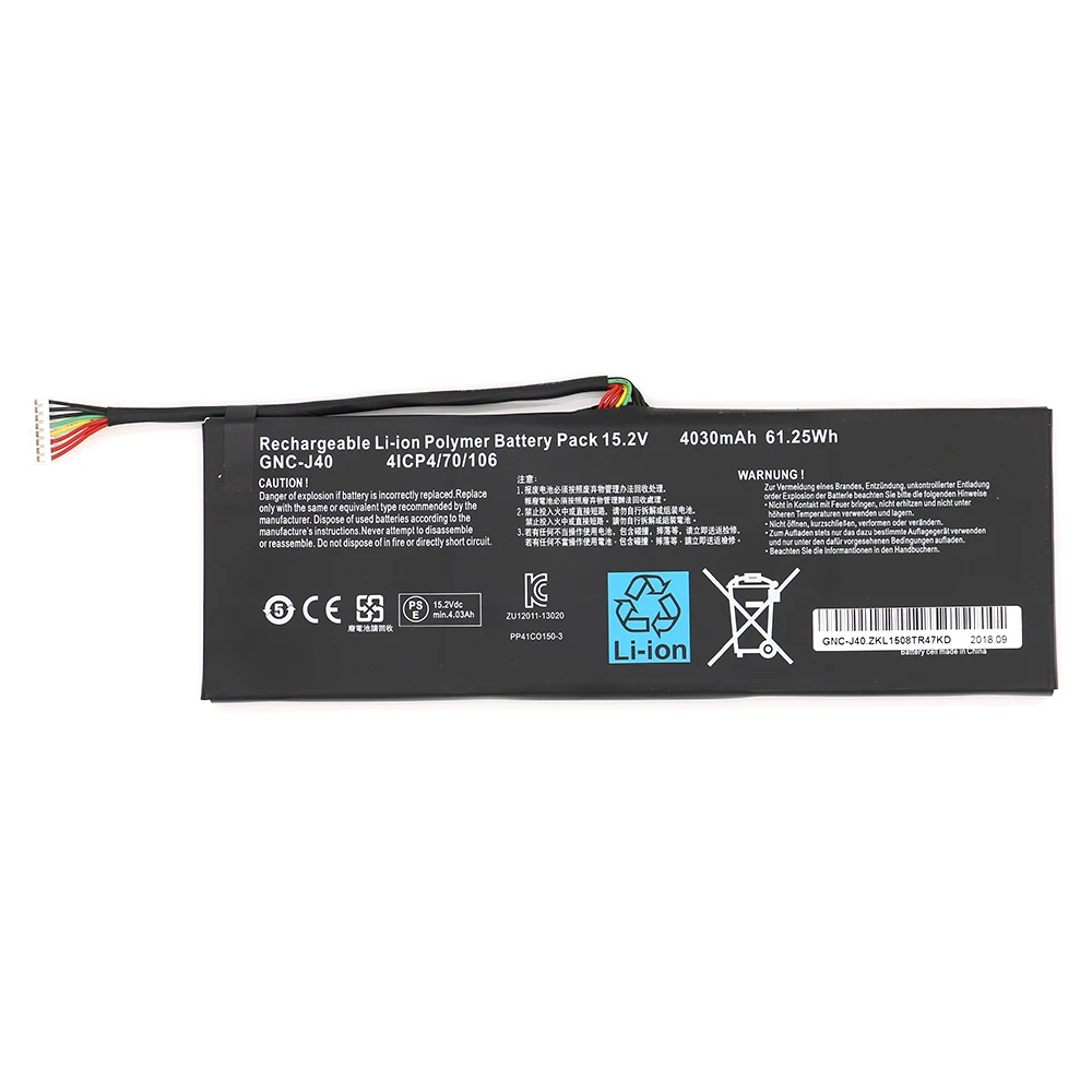 GNC-J40 961TA013F ноутбук Батарея для GIGABYTE P34F P34G P34K P34W V2 V3 V5 V7 серии 15 2 V 4030 мА/ч 61.25WH Новый |