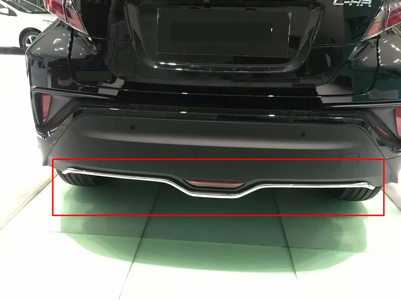Для Toyota C-HR CHR AX10 2019 2020 автомобильные аксессуары ABS хромированный задний бампер
